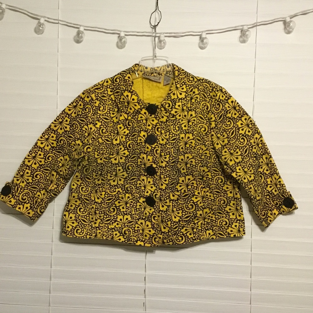 Yellow Floral Jacket
